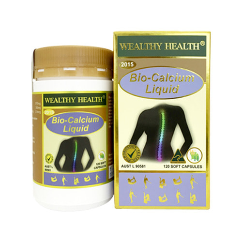 호주산 칼슘추천 뼈 비타민D3 영양 바이오 칼슘 리퀴드 120캡슐 웰시헬스